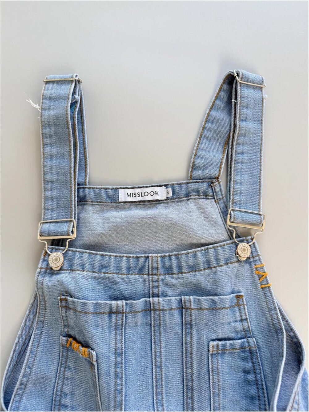 Floral Denim Overalls, Painted Denim Dungarees, Flower Overalls, Cottagecore S - Picture 7 of 9